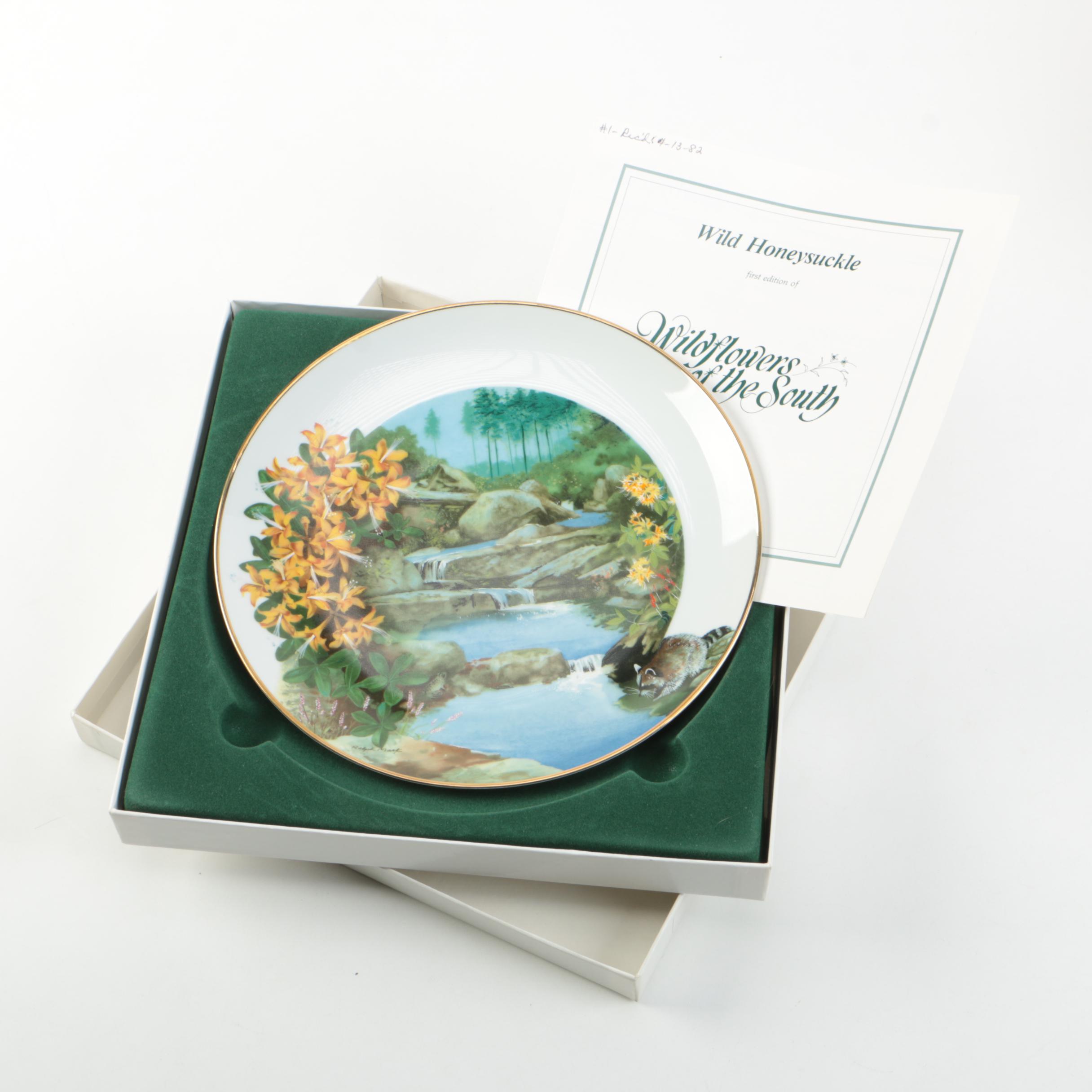 1981 Royal Windsor "Wildflowers of the South" Porcelain Collector Plates