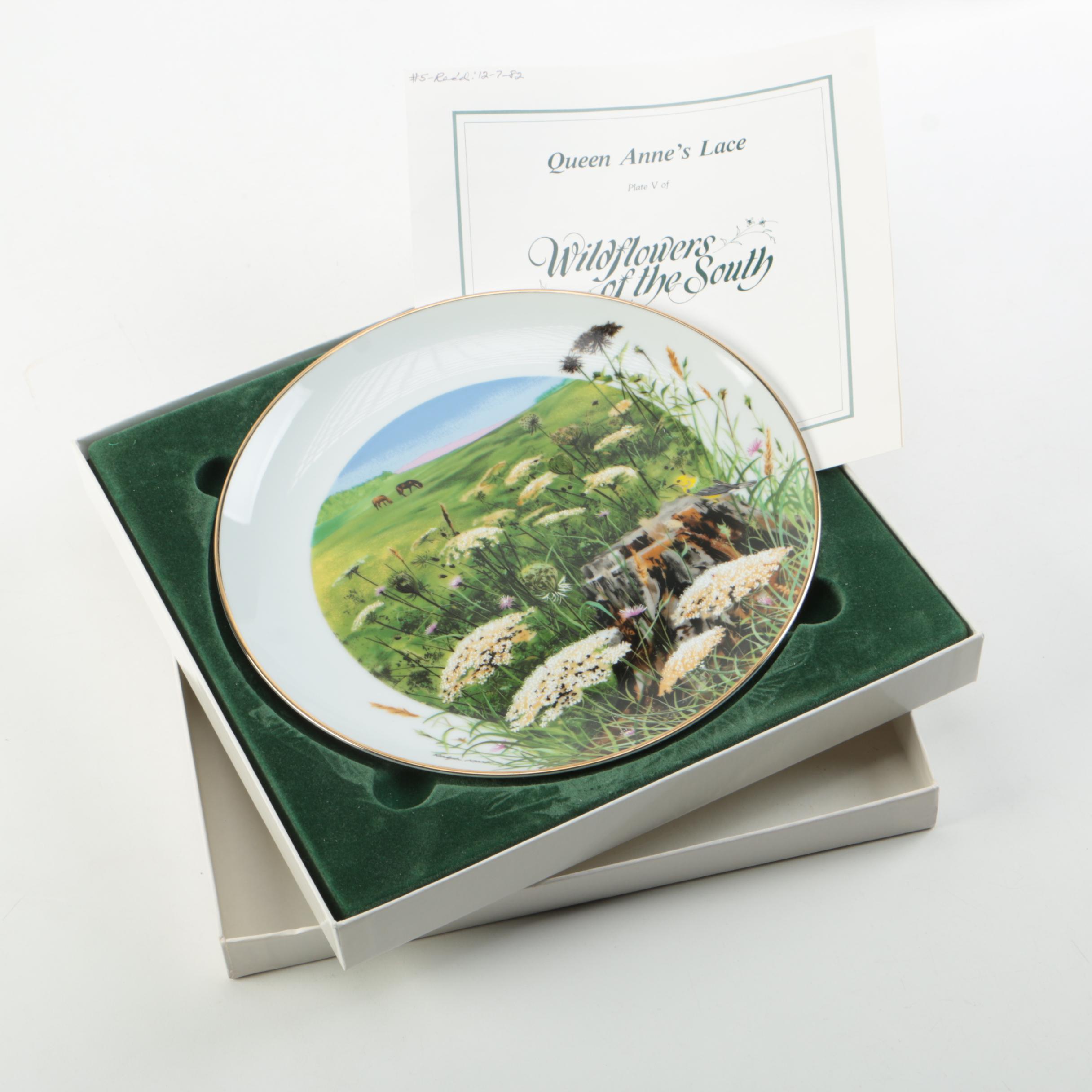 1981 Royal Windsor "Wildflowers of the South" Porcelain Collector Plates