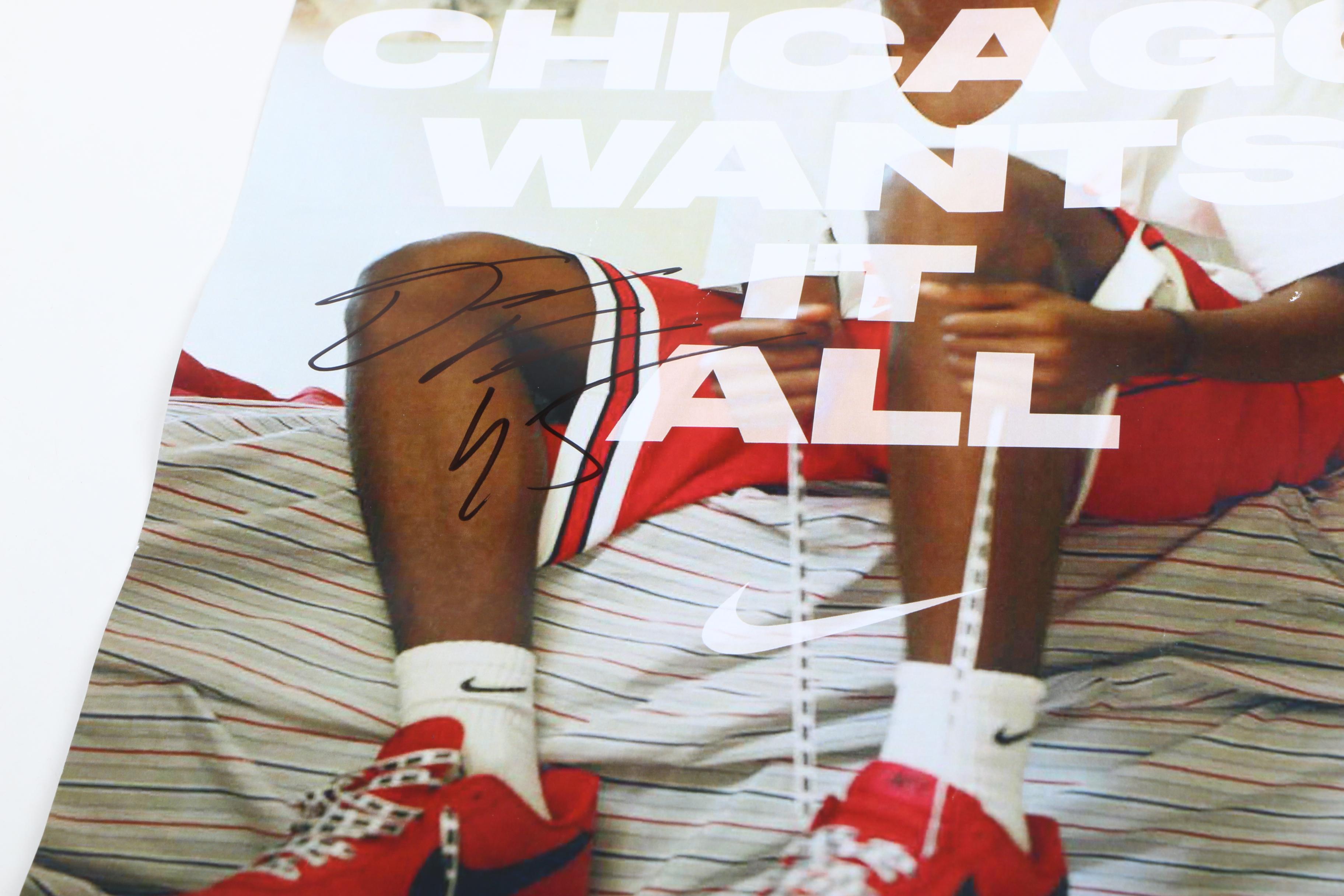 Denzel Valentine Signed Poster and Shoes