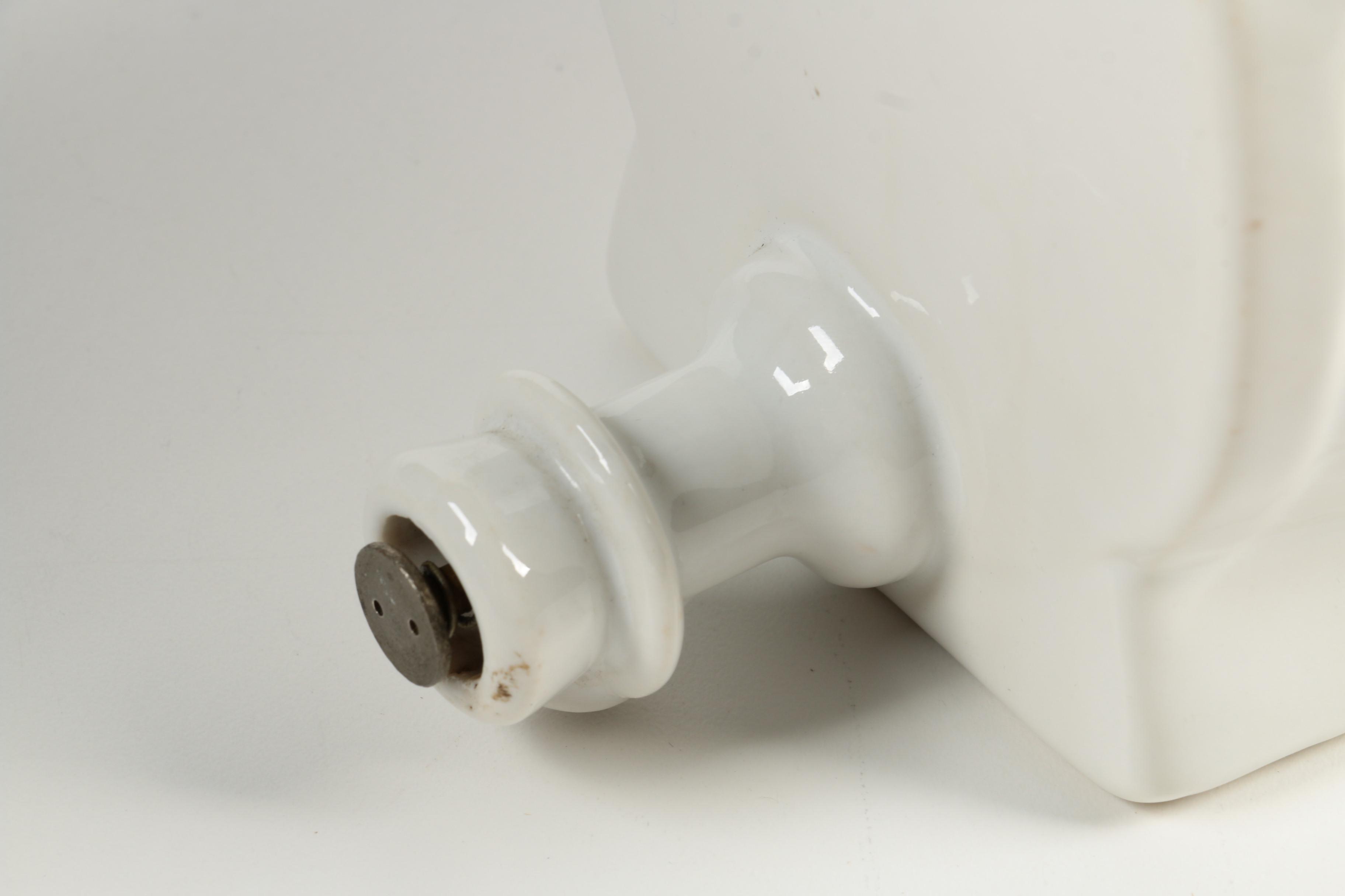 Vintage Ceramic Barrel Drink Dispenser and Pitcher