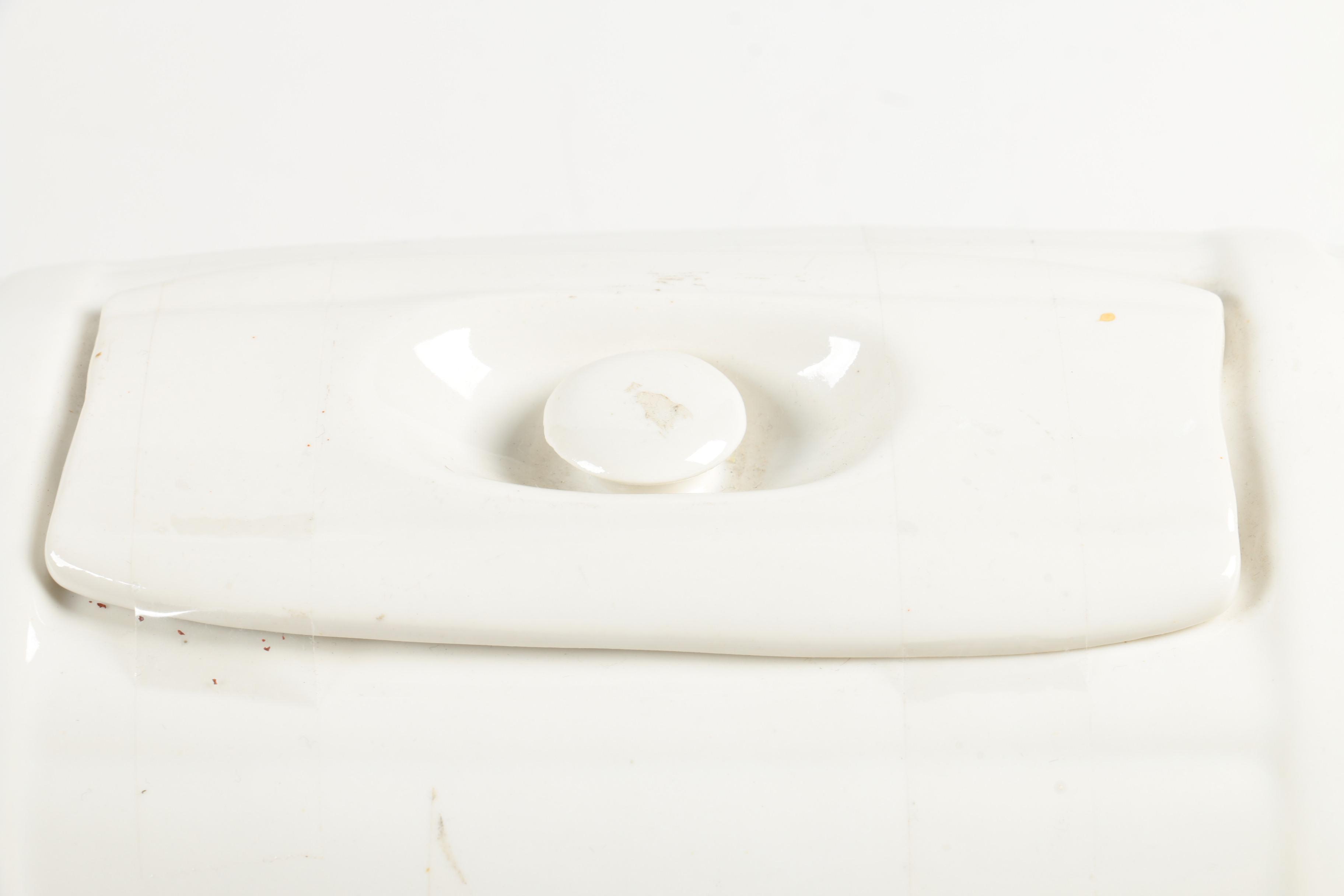 Vintage Ceramic Barrel Drink Dispenser and Pitcher