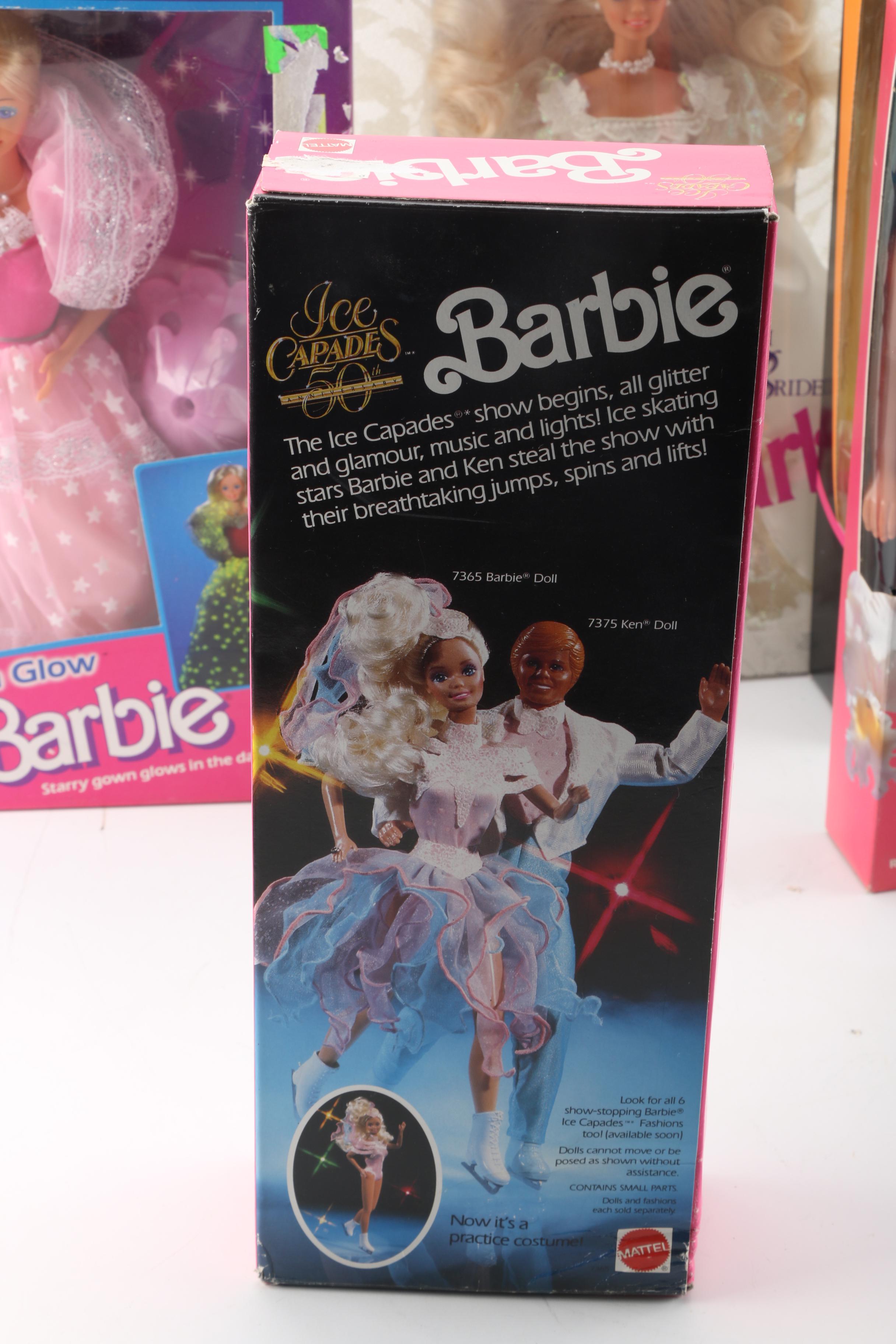 1980s Barbie Dolls Including "Dream Bride" Barbie