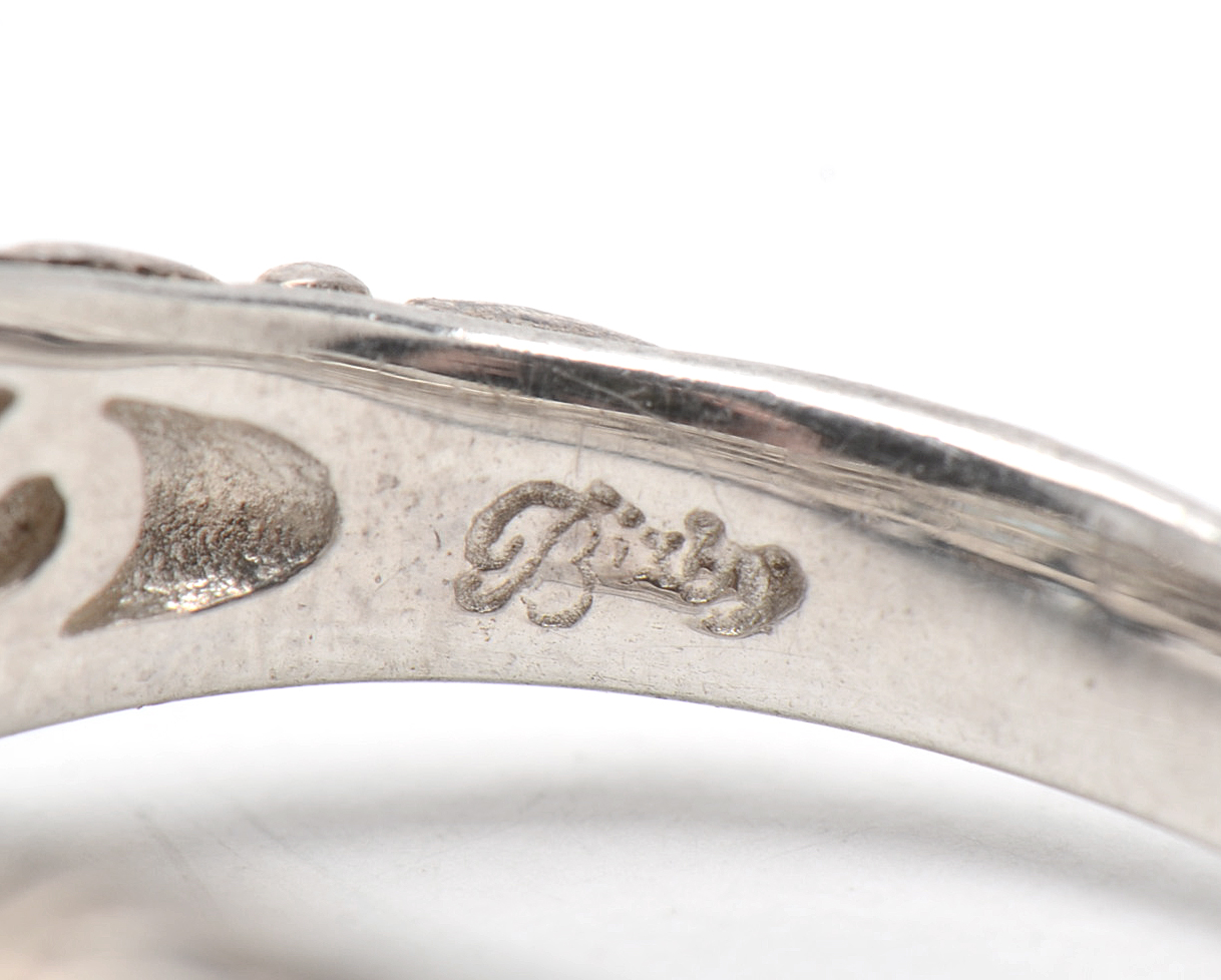 Barbara Bixby 18K Gold and Sterling Silver Blue Topaz Ring