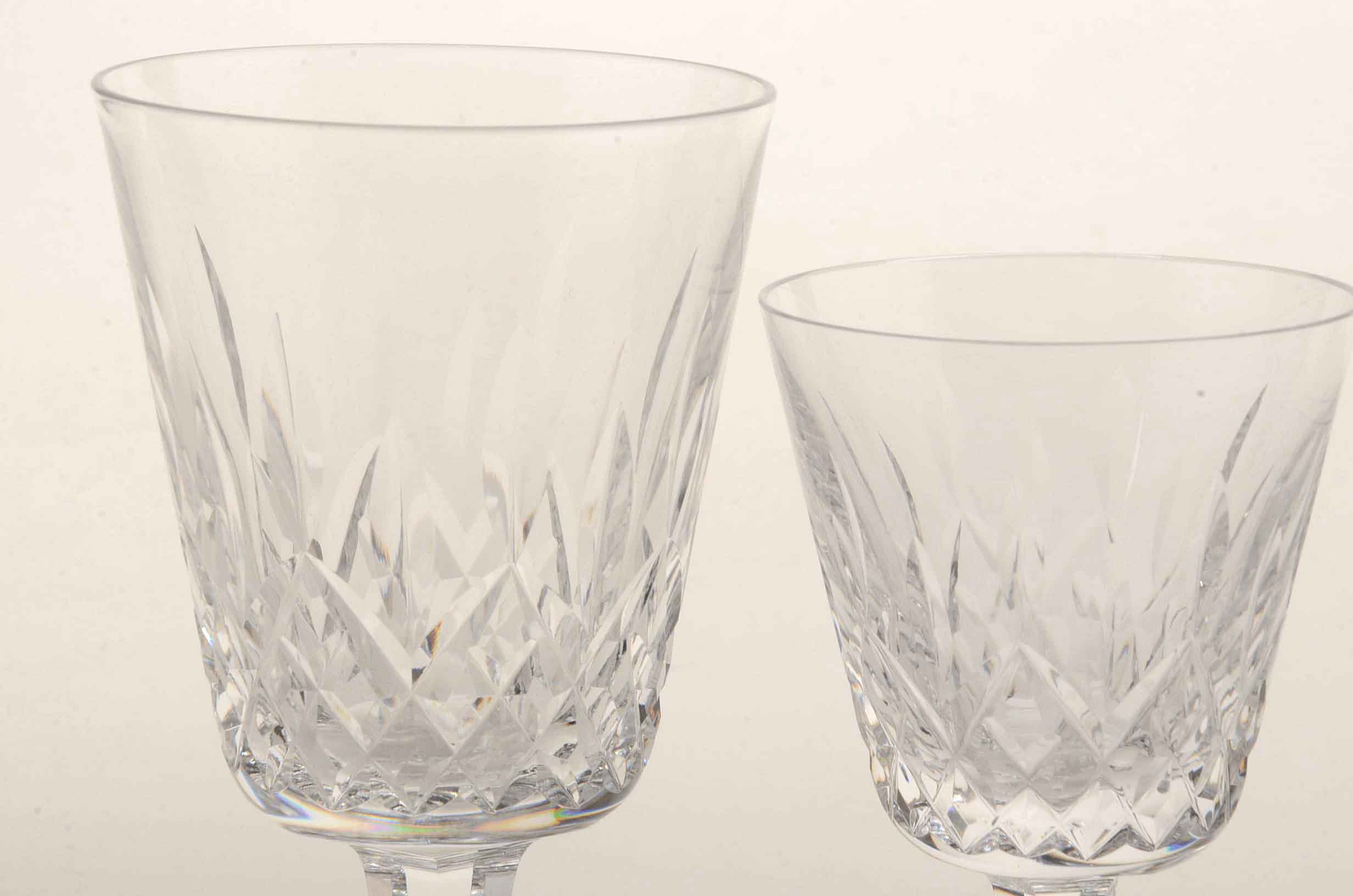 Waterford Crystal "Lismore" Stemware