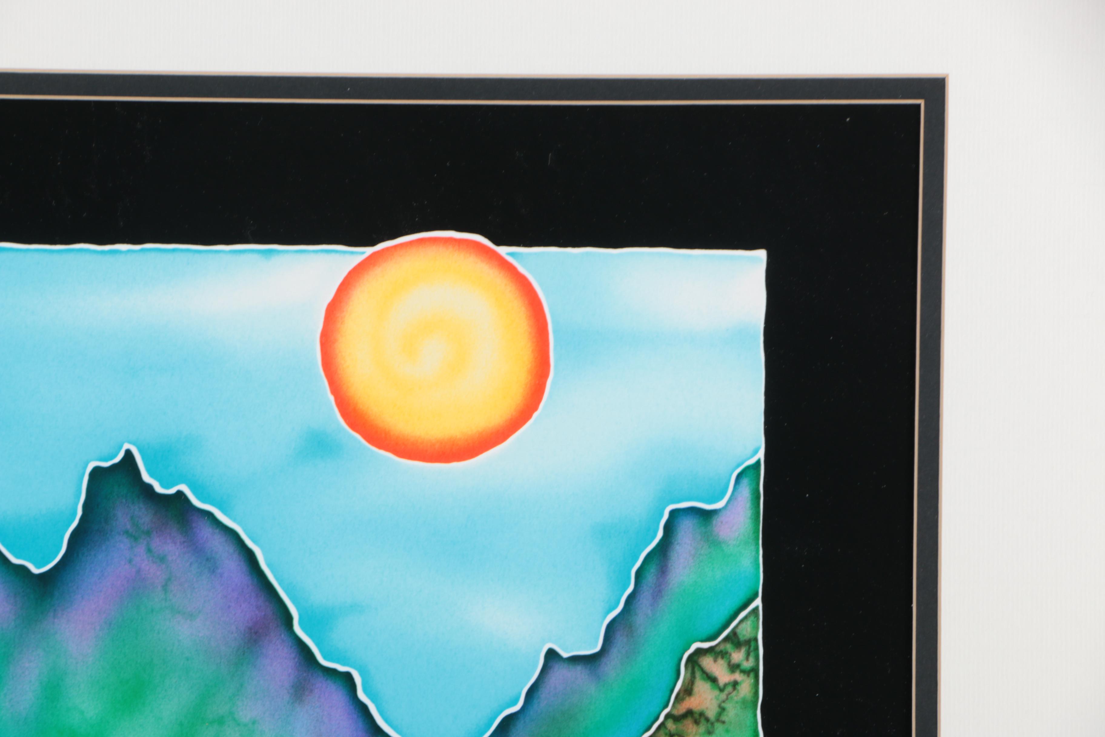 Susan Patricia Limited Edition Serigraph "Painted Parasol"