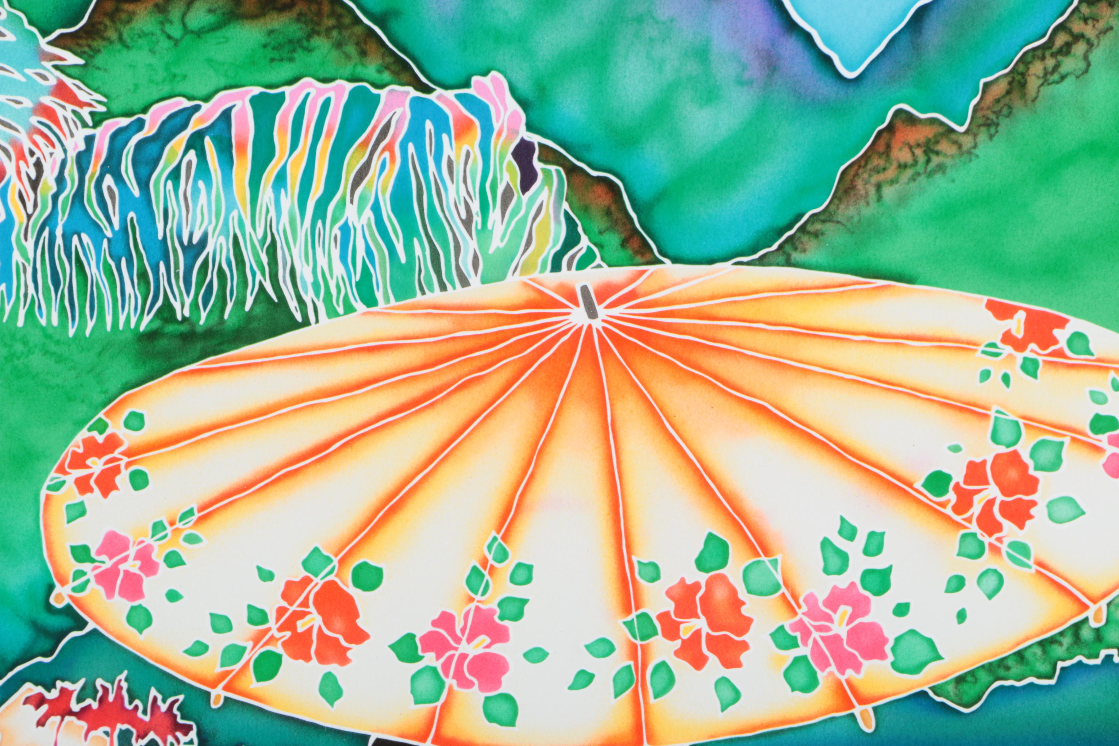 Susan Patricia Limited Edition Serigraph "Painted Parasol"