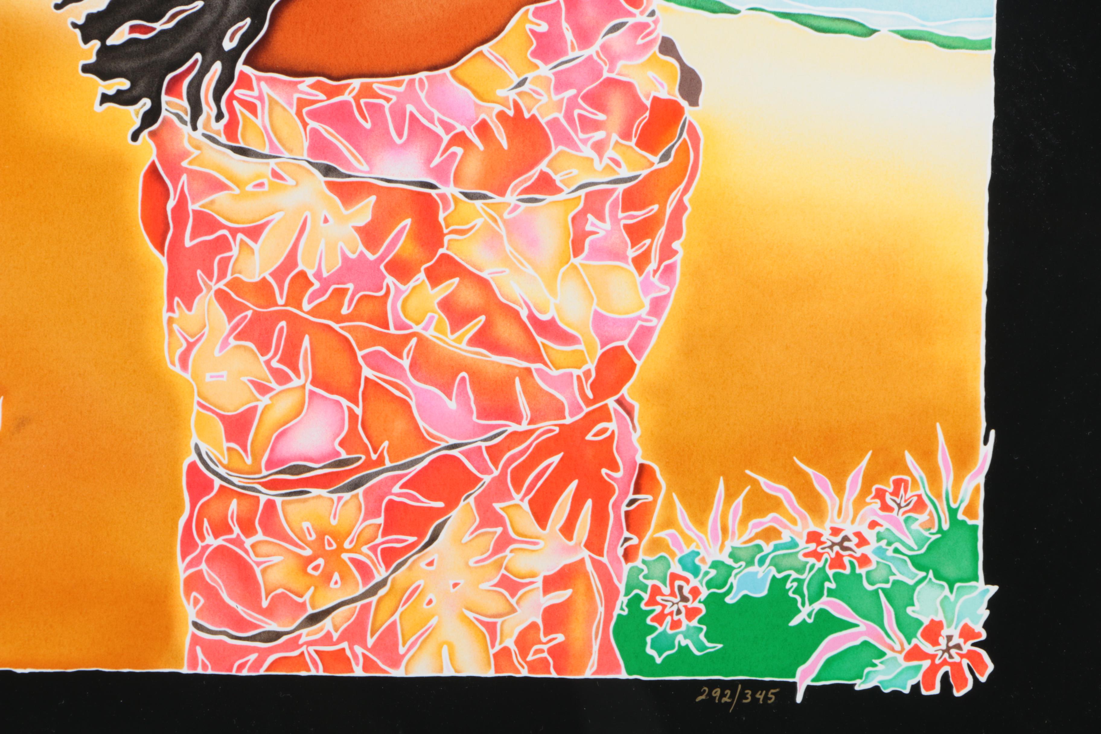 Susan Patricia Limited Edition Serigraph "Painted Parasol"