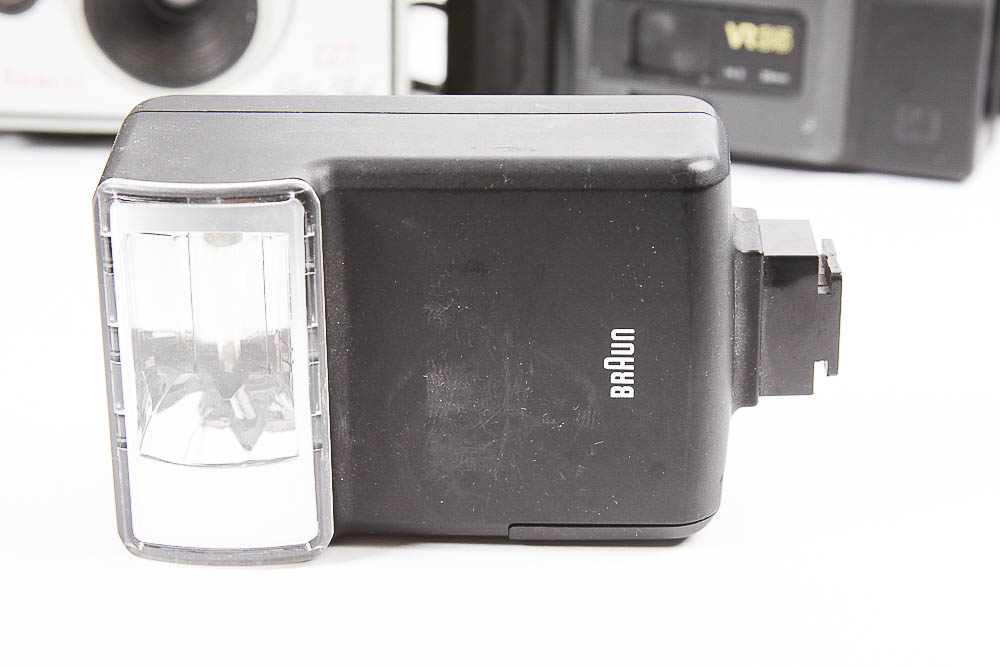 Vintage Cameras Including Pentax iQ Zoom 105-R Outfit