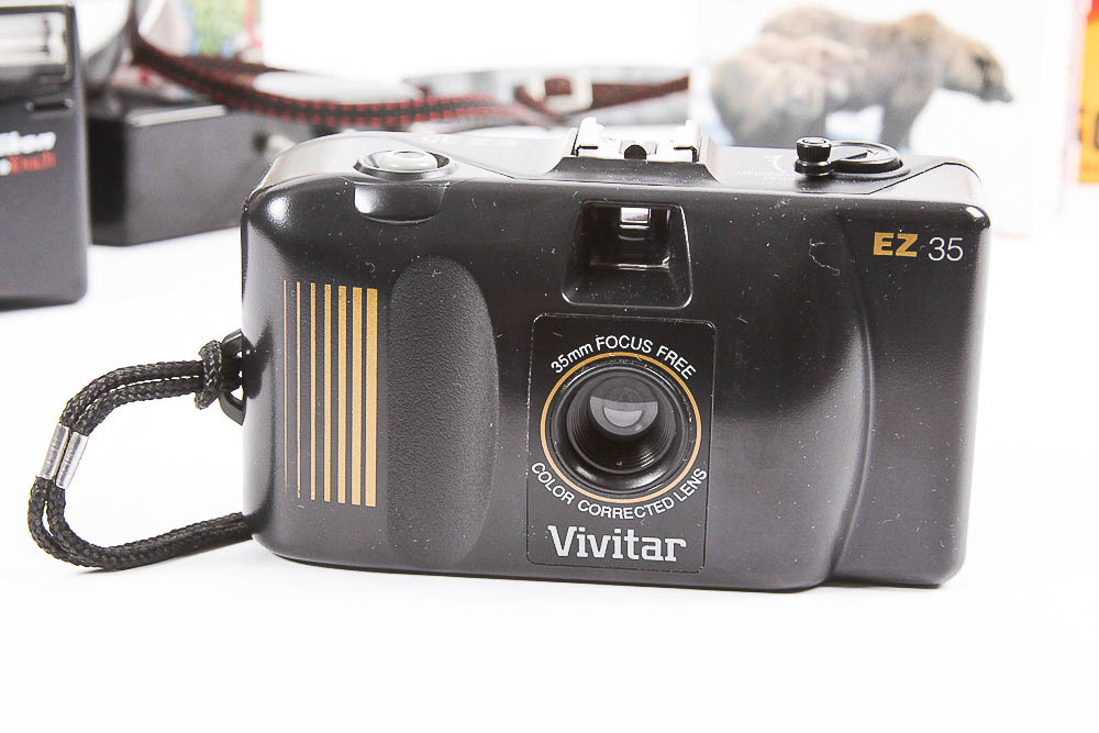 Vintage Cameras Including Pentax iQ Zoom 105-R Outfit