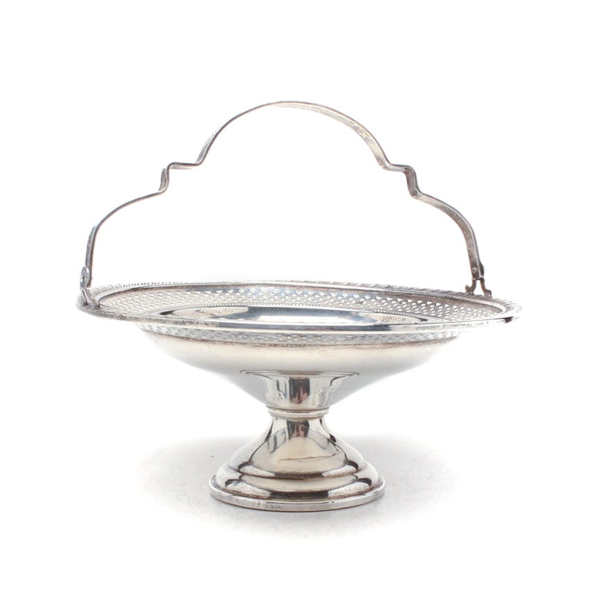 Elgin Weighted Sterling Handled Compote Basket