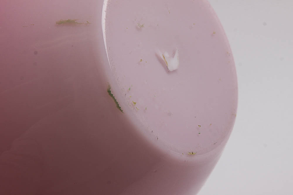 Hand-Painted Glass and Metal Biscuit Jar