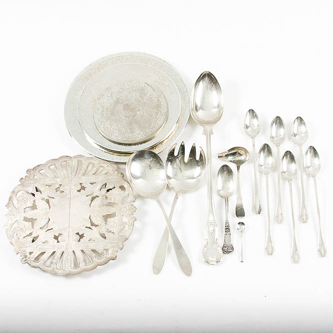Reed & Barton and Wallace, and Other Silver Plate Tableware