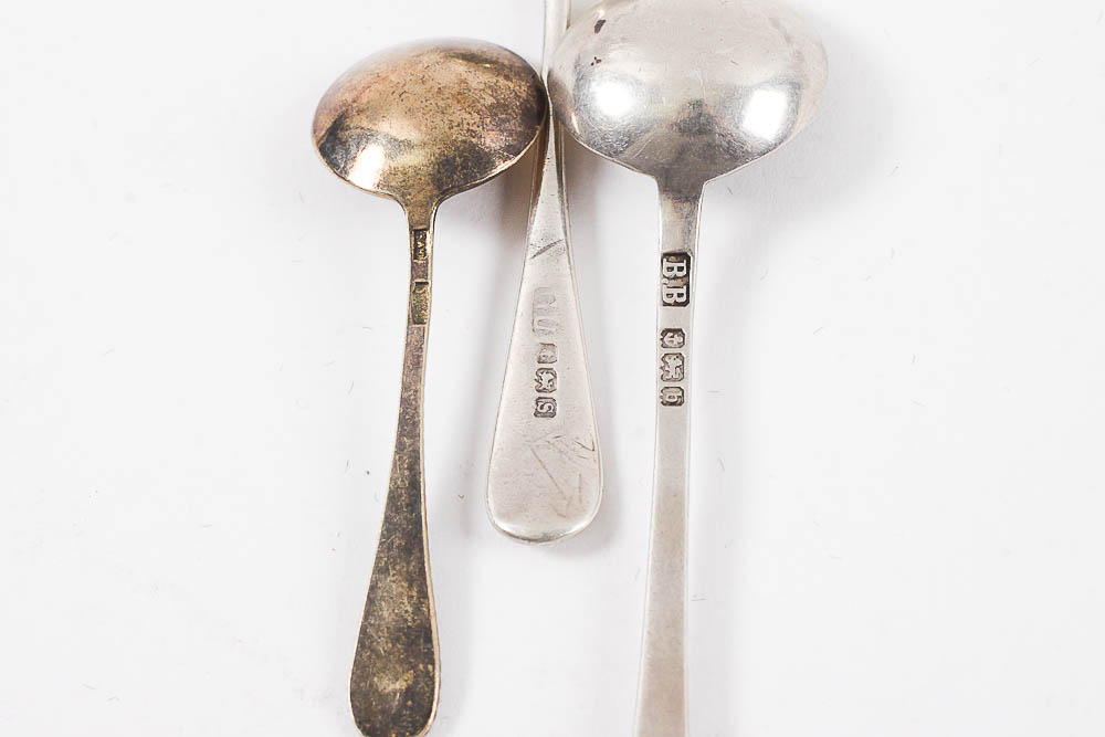 Assorted English Silver and Silver Plate Tableware