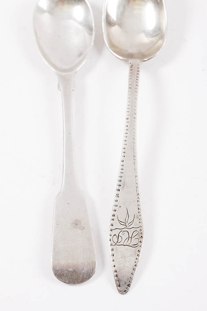 Assorted English Silver and Silver Plate Tableware