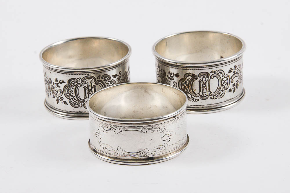Assorted English Silver and Silver Plate Tableware