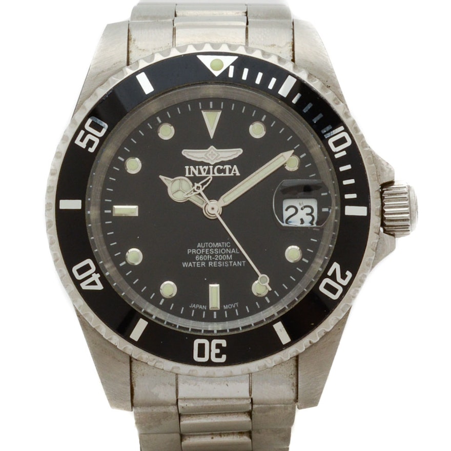 Invicta Stainless Steel Automatic Wristwatch
