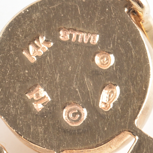 14K Yellow Gold Diamond "Love" Pendant