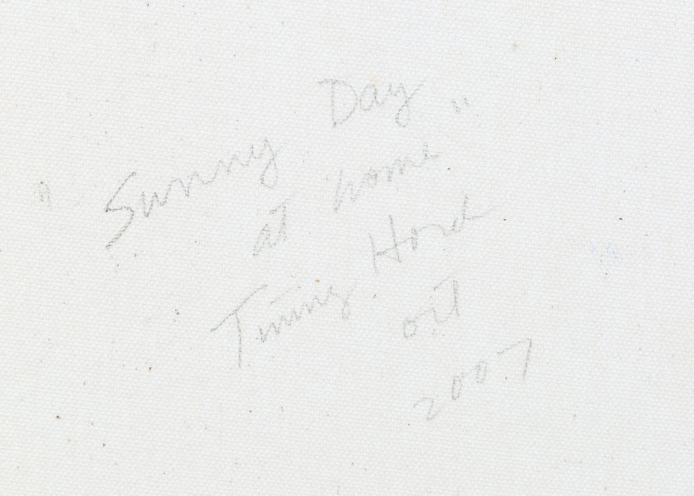 Timmy Hord Still Life Oil Painting on Canvas "Sunny Day At Home"