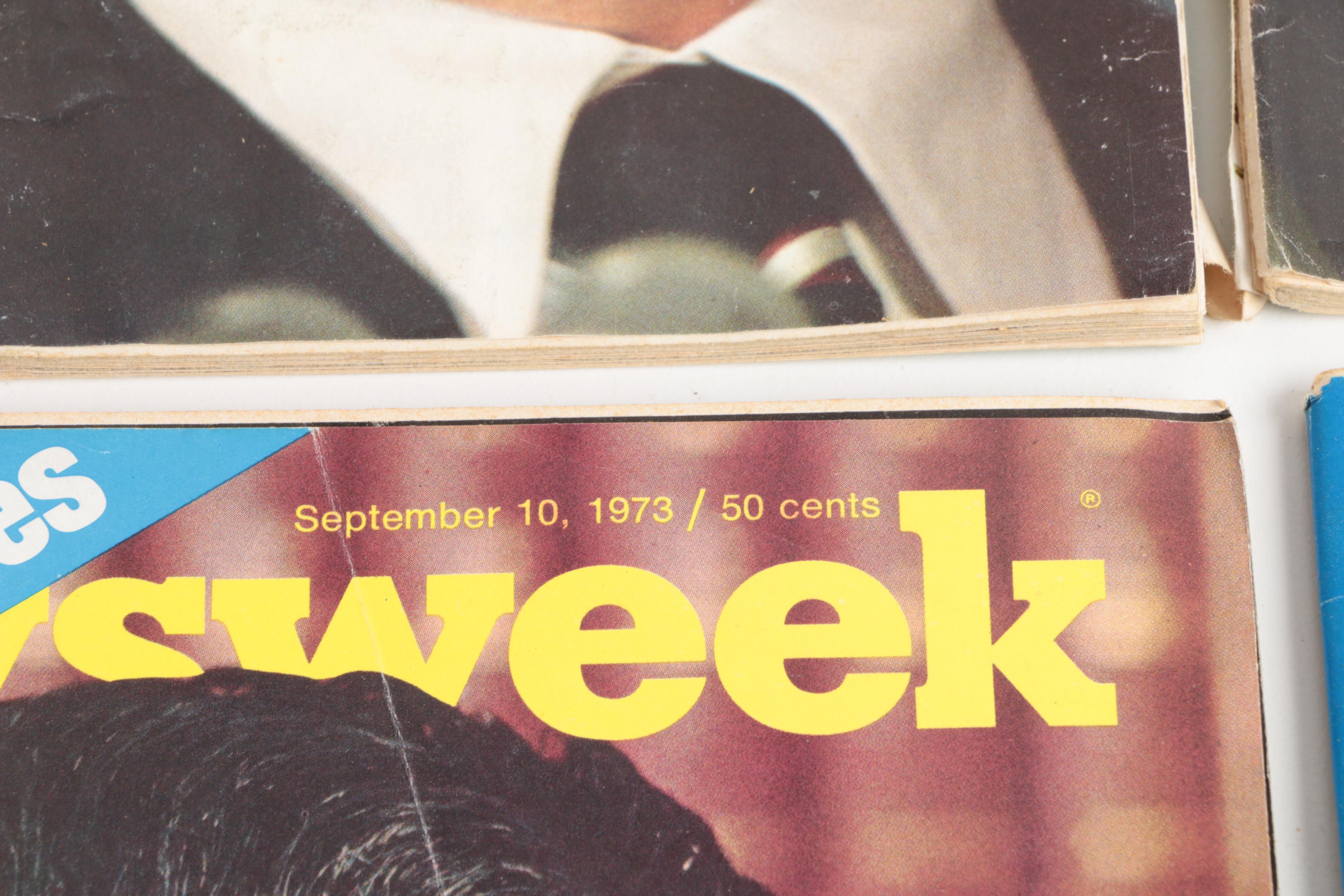 1970s News Magazines Featuring "Time" and "Newsweek"