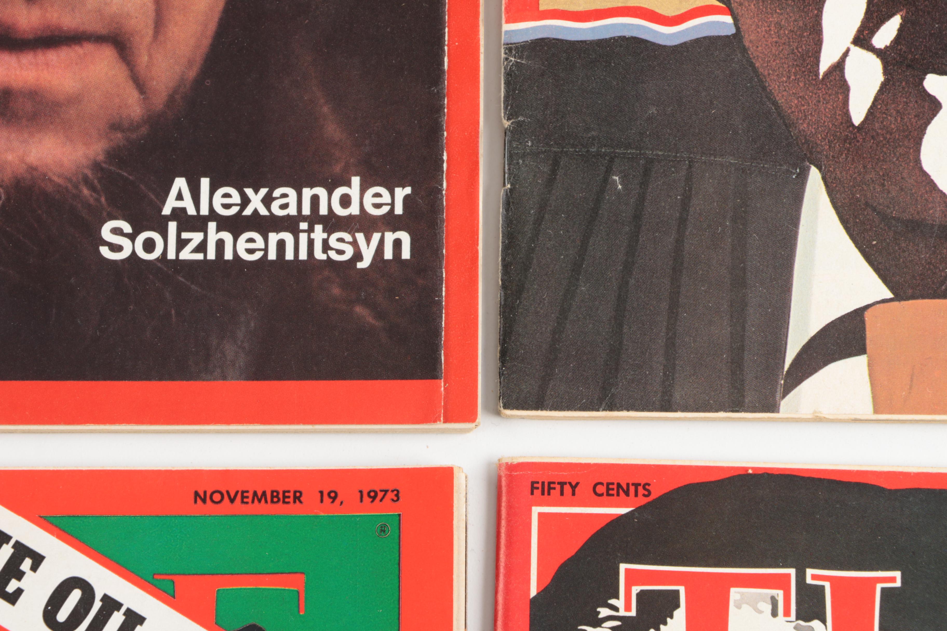 1970s News Magazines Featuring "Time" and "Newsweek"
