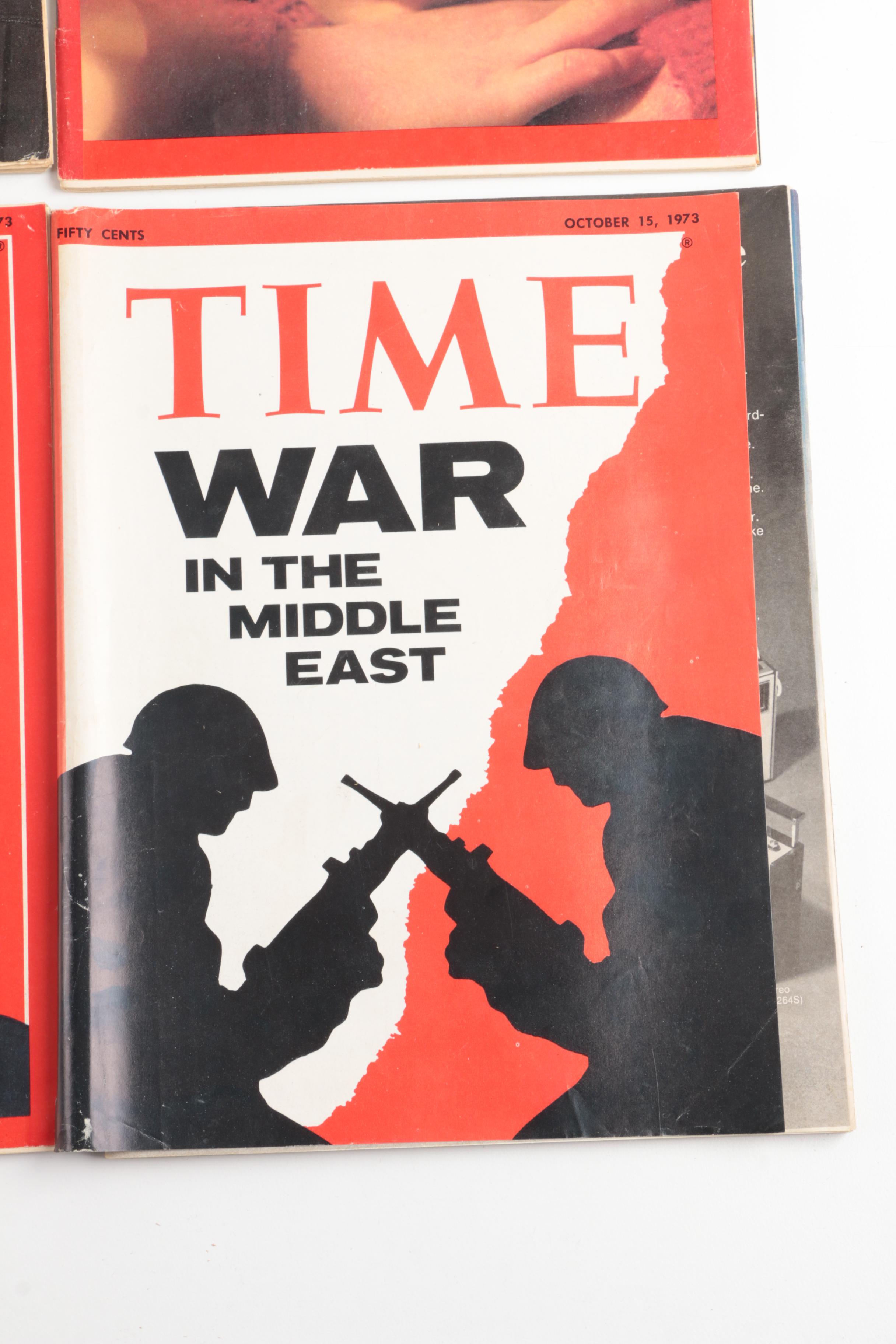 1970s News Magazines Featuring "Time" and "Newsweek"