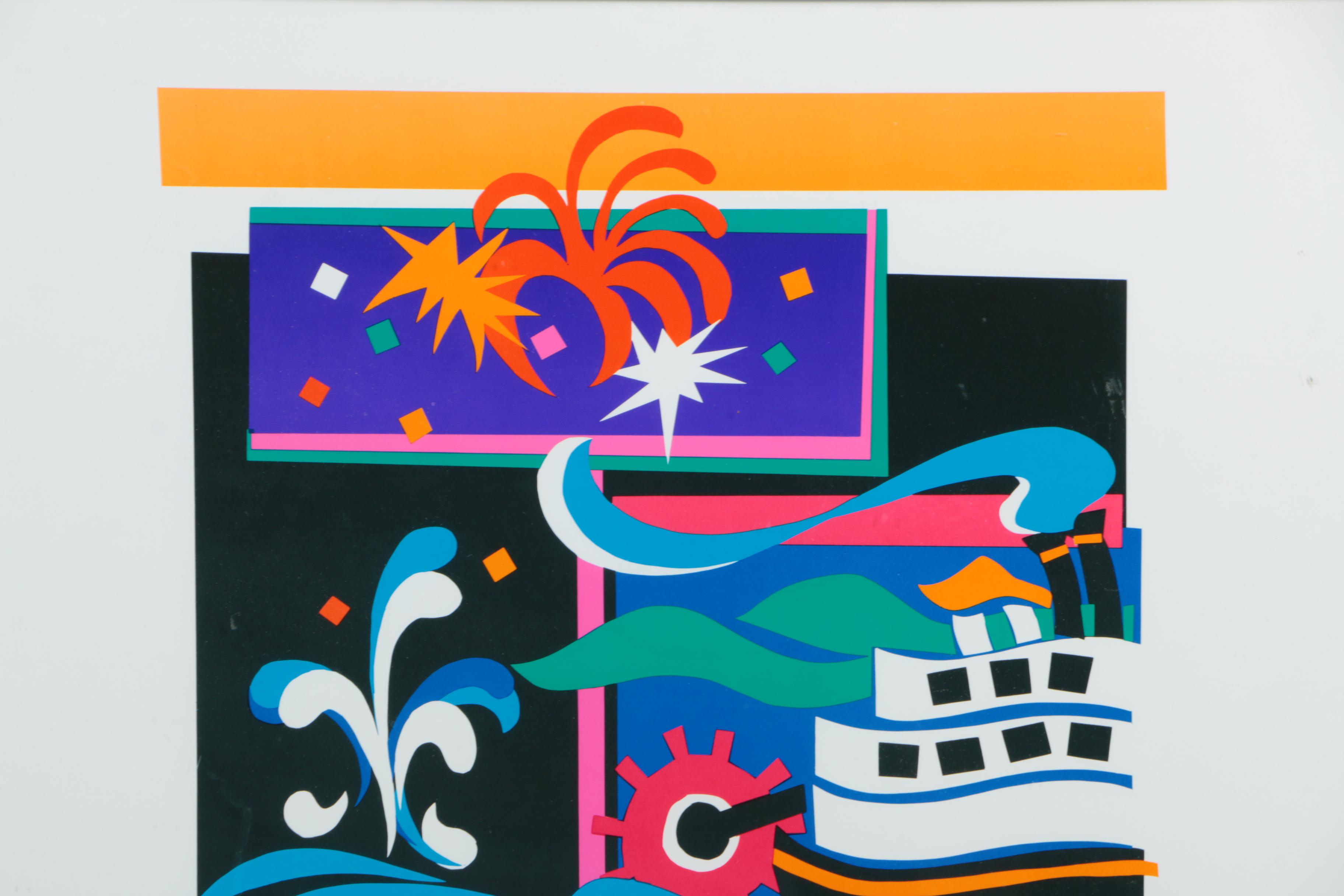 Vintage Kentucky Derby Festival Posters on Paper