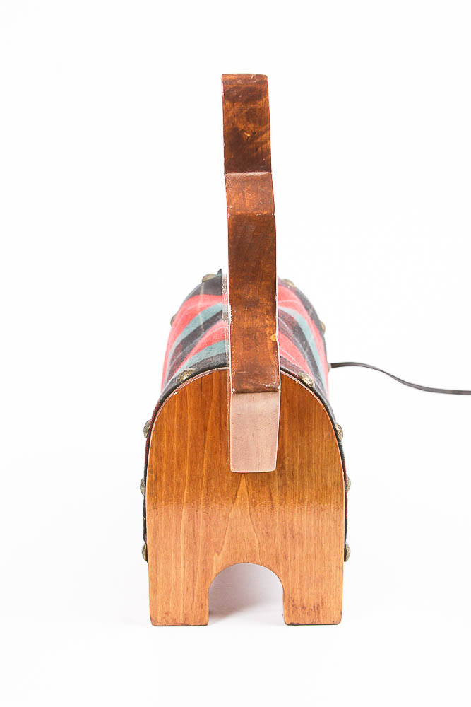 Handmade Wooden Scottie Dog Lamp