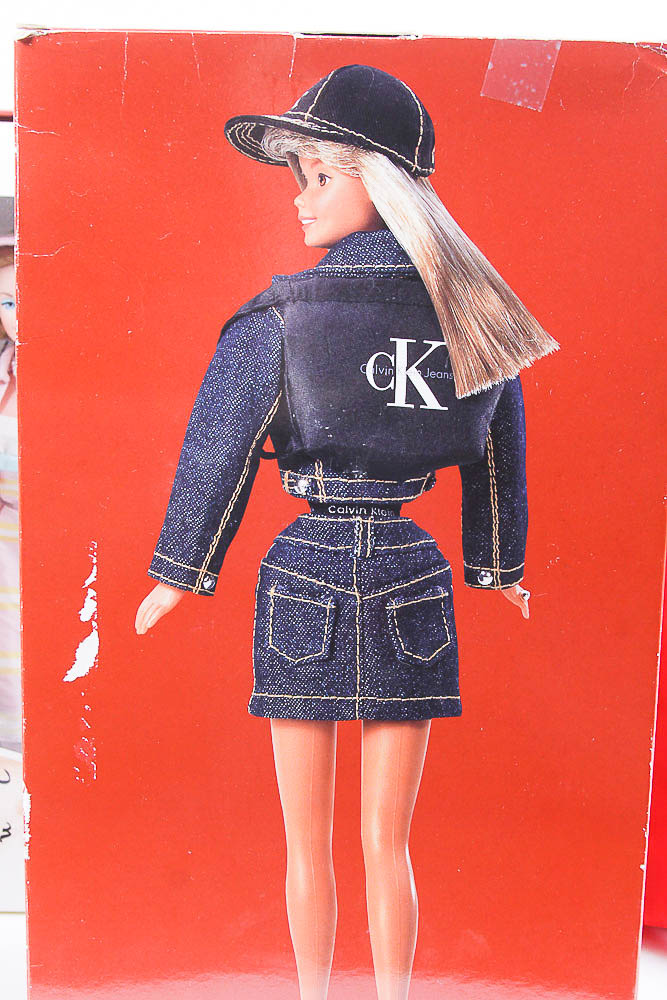 Assortment of Barbies including "Evening Flame"