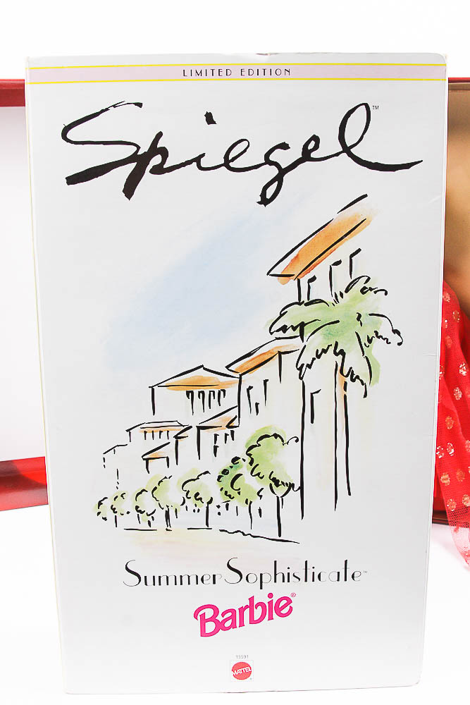 Assortment of Barbies including "Evening Flame"