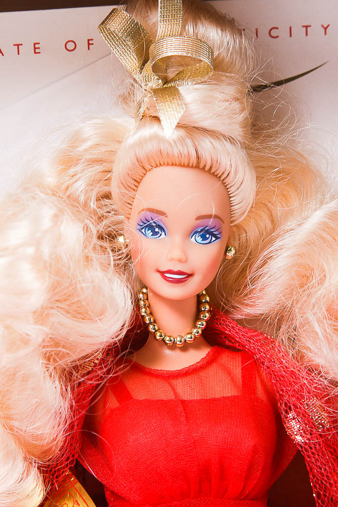 Assortment of Barbies including "Evening Flame"