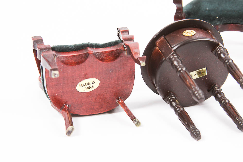 Large Grouping of Dollhouse Furniture