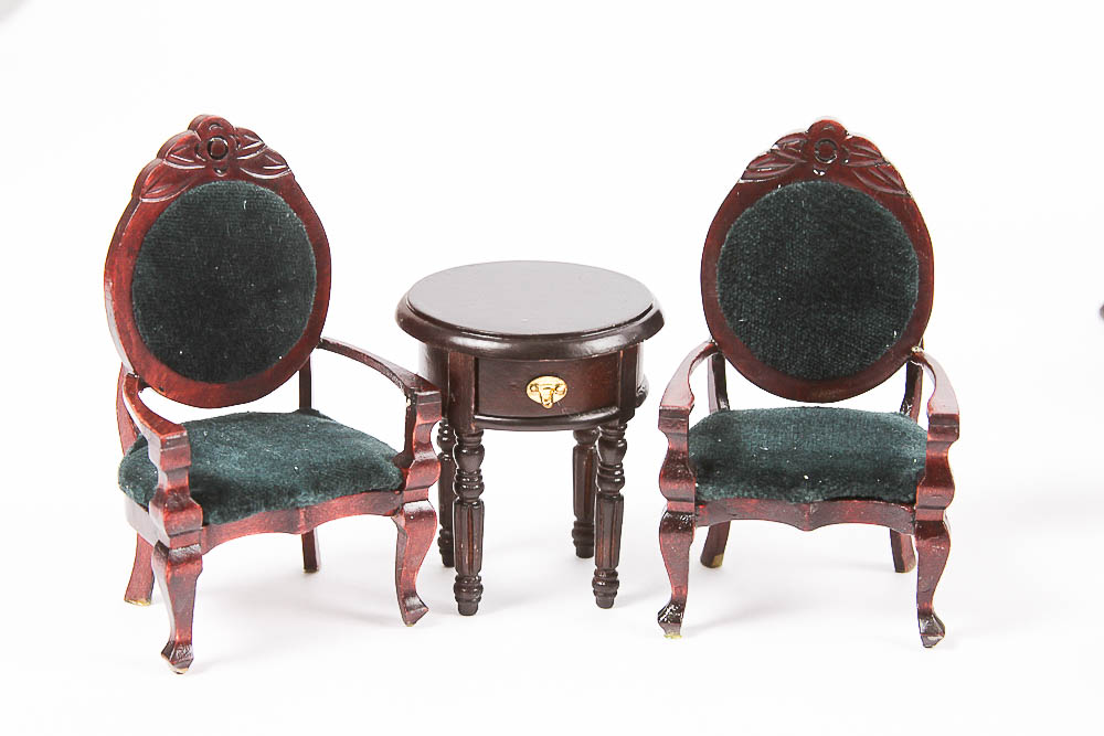 Large Grouping of Dollhouse Furniture