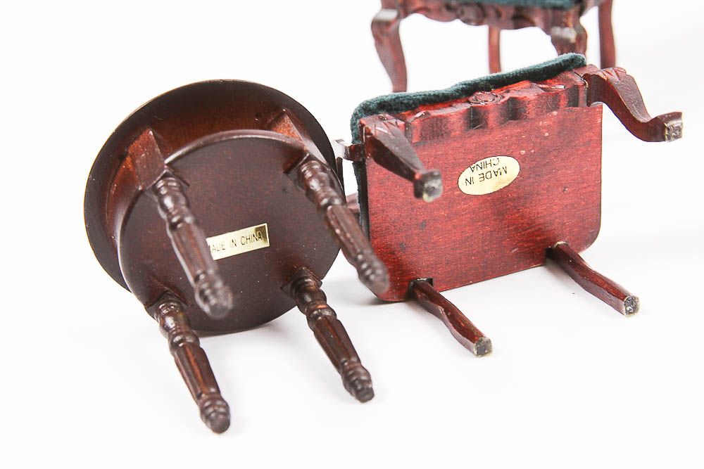 Large Grouping of Dollhouse Furniture