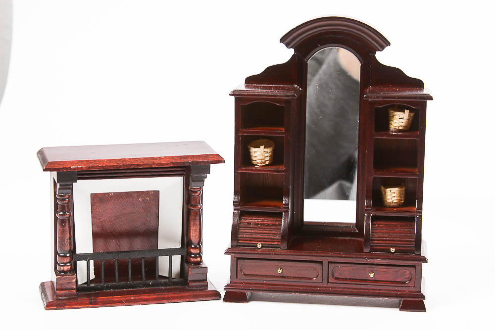 Large Grouping of Dollhouse Furniture