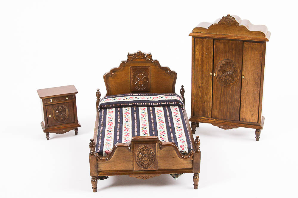 Large Grouping of Dollhouse Furniture