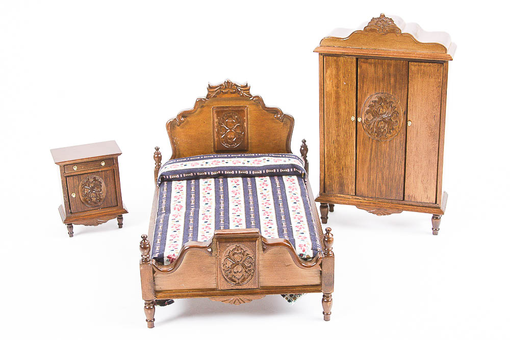 Large Grouping of Dollhouse Furniture