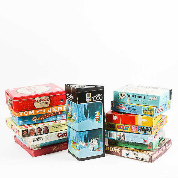 Collection of Board Games and Puzzles