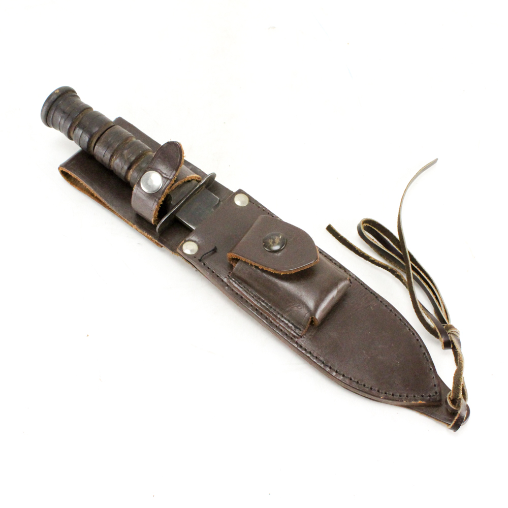 Vintage Ka-Bar Military Knife with Sheath