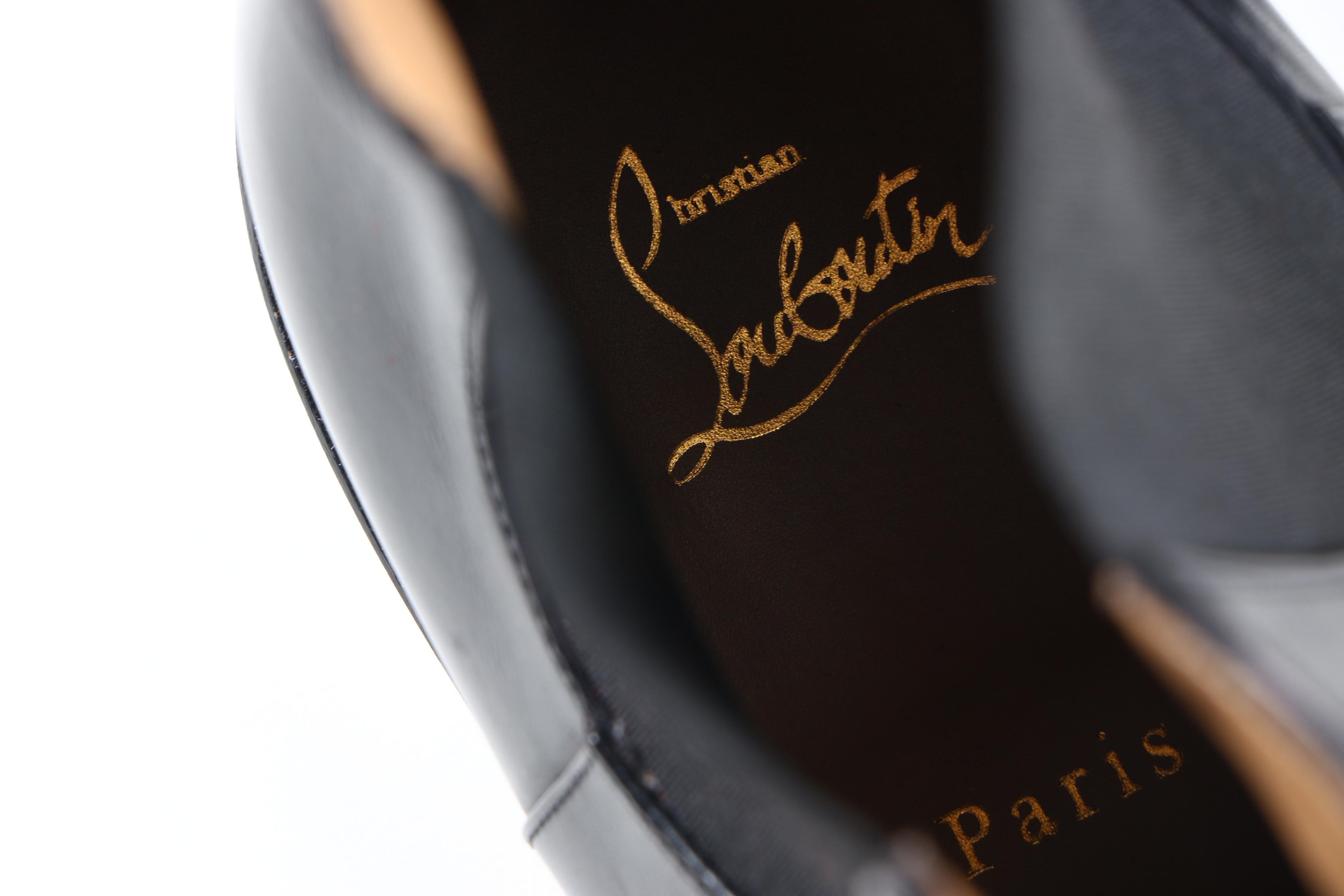 Men's Christian Louboutin Black Leather Chelsea Boots