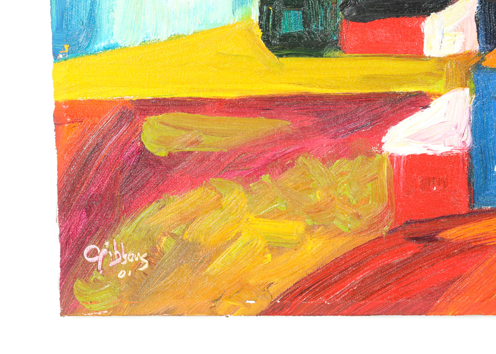 Mike Gibbons Oil Painting on Canvas "Barns"