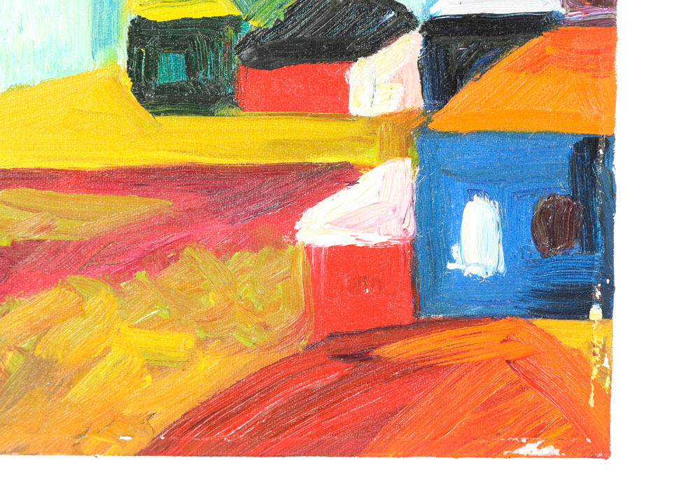 Mike Gibbons Oil Painting on Canvas "Barns"