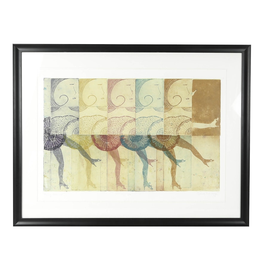 Janet Talmage Limited Edition Etching "Folly Dollies"