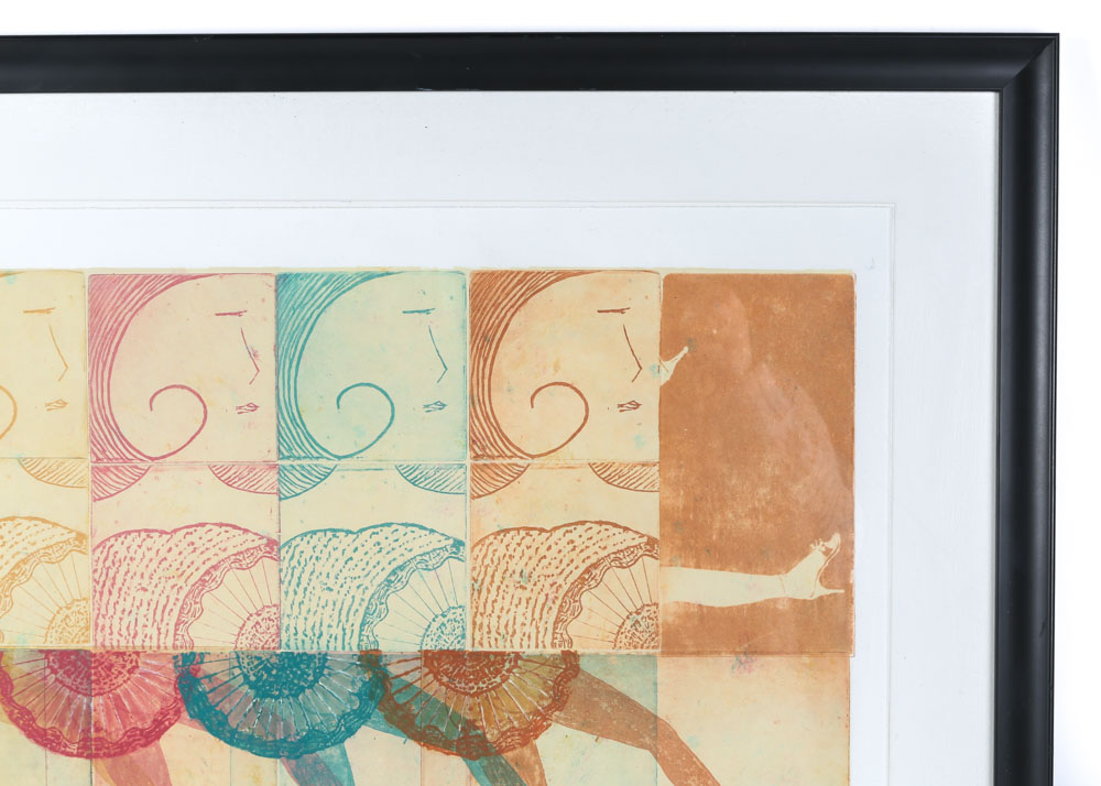 Janet Talmage Limited Edition Etching "Folly Dollies"