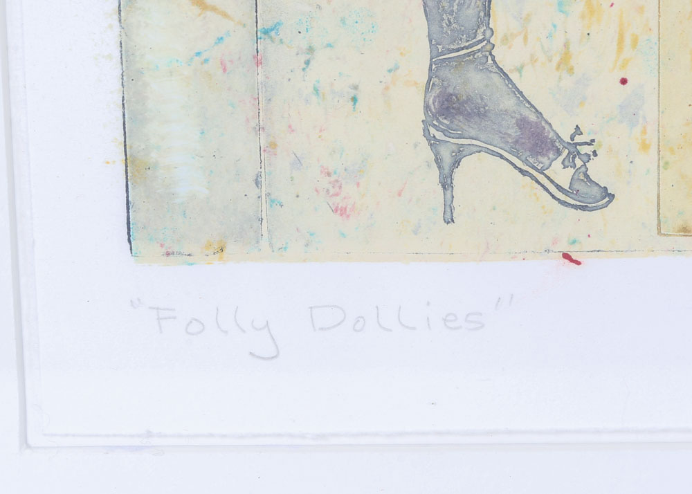 Janet Talmage Limited Edition Etching "Folly Dollies"
