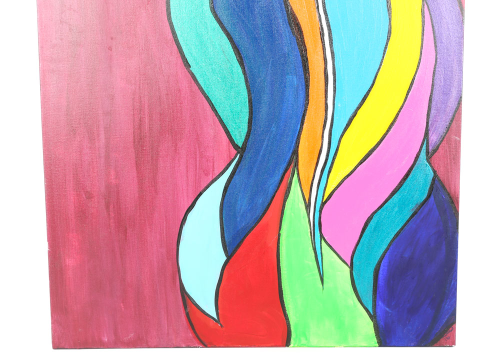 Kristen Winger Acrylic Painting on Canvas "See Him"