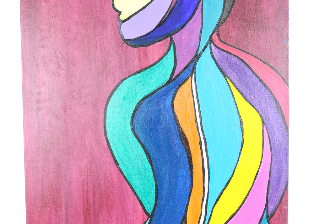 Kristen Winger Acrylic Painting on Canvas "See Him"