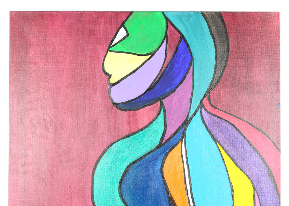 Kristen Winger Acrylic Painting on Canvas "See Him"