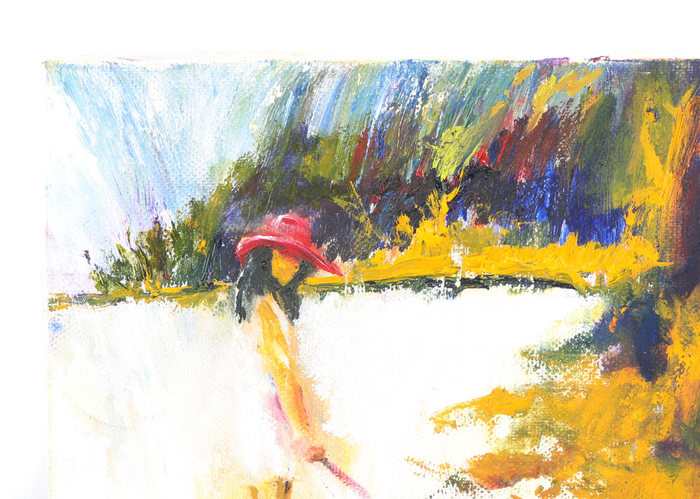 Petite Oil Painting on Canvas