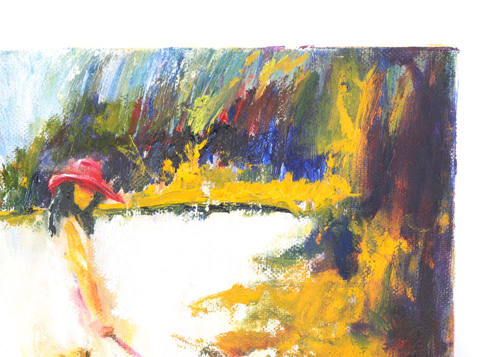 Petite Oil Painting on Canvas