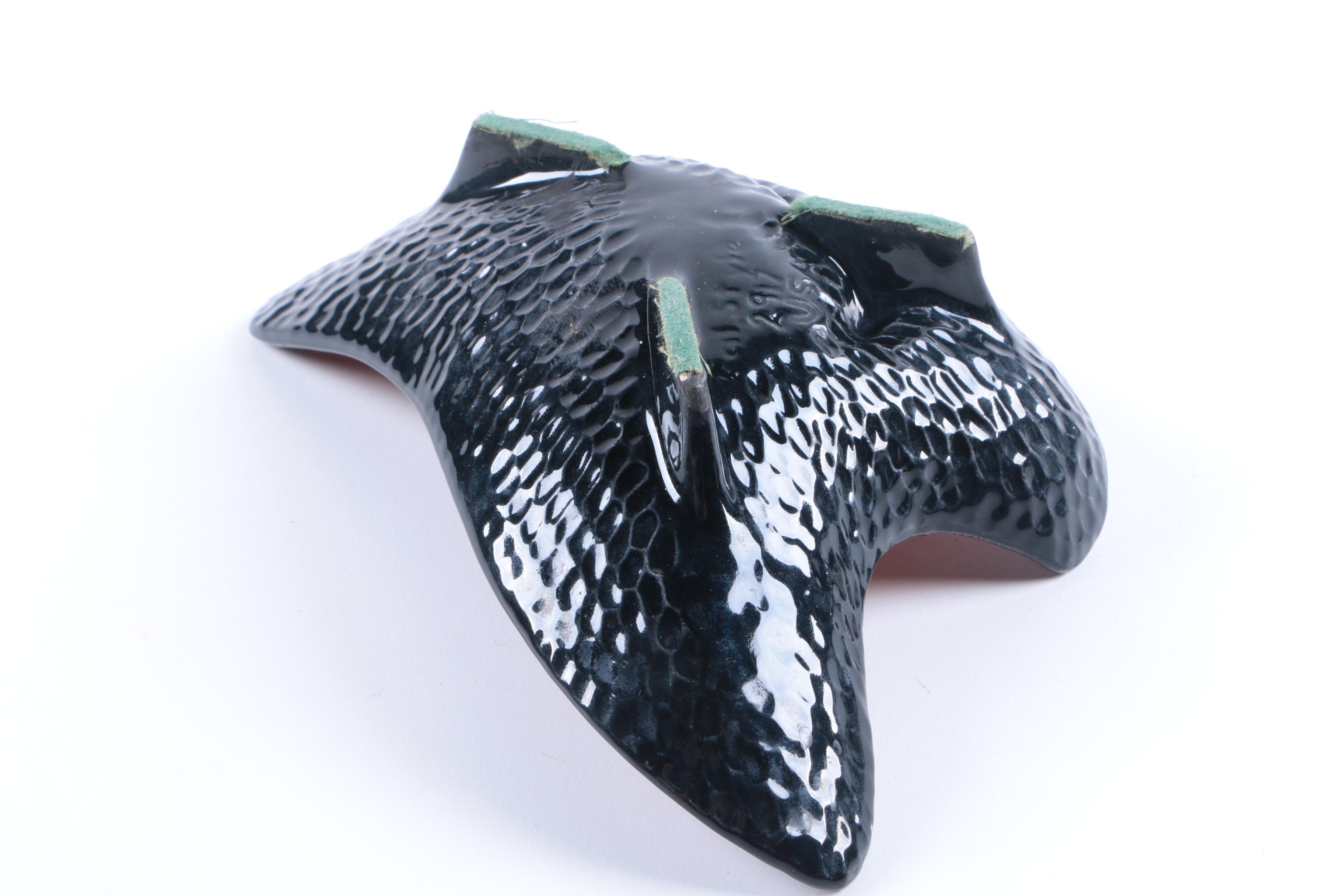 Mid Century Modern Boomerang Ceramic Ash Receiver Set